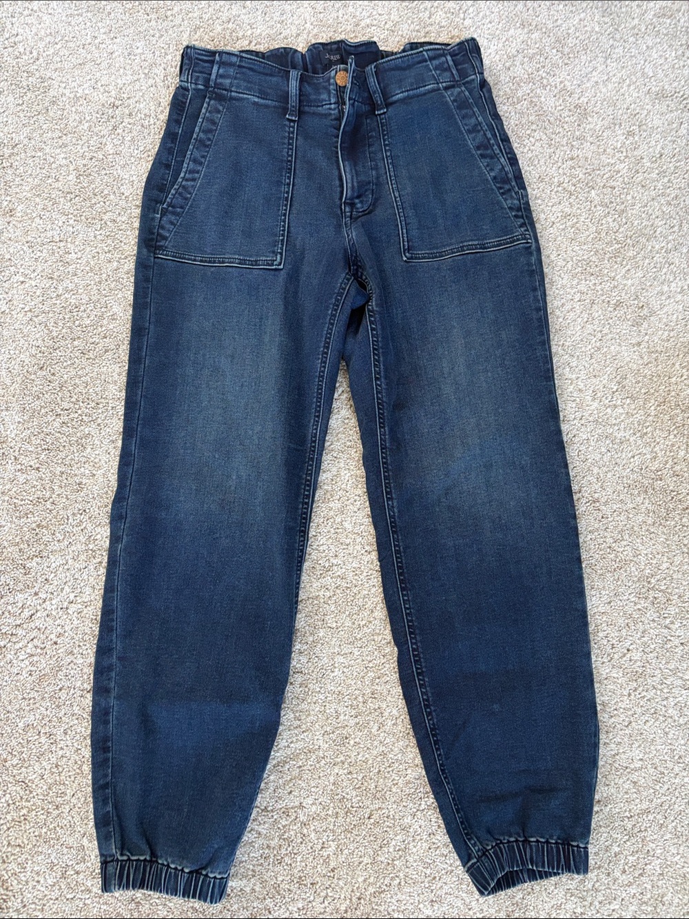 J. Crew Dark Blue Denim Jogger Pants